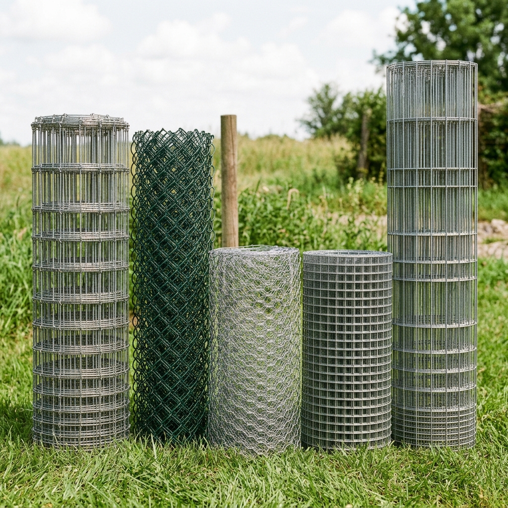 Grillage en rouleaux