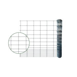 Grillage à moutons noué maille progressive – rouleau 50 m, acier galvanisé