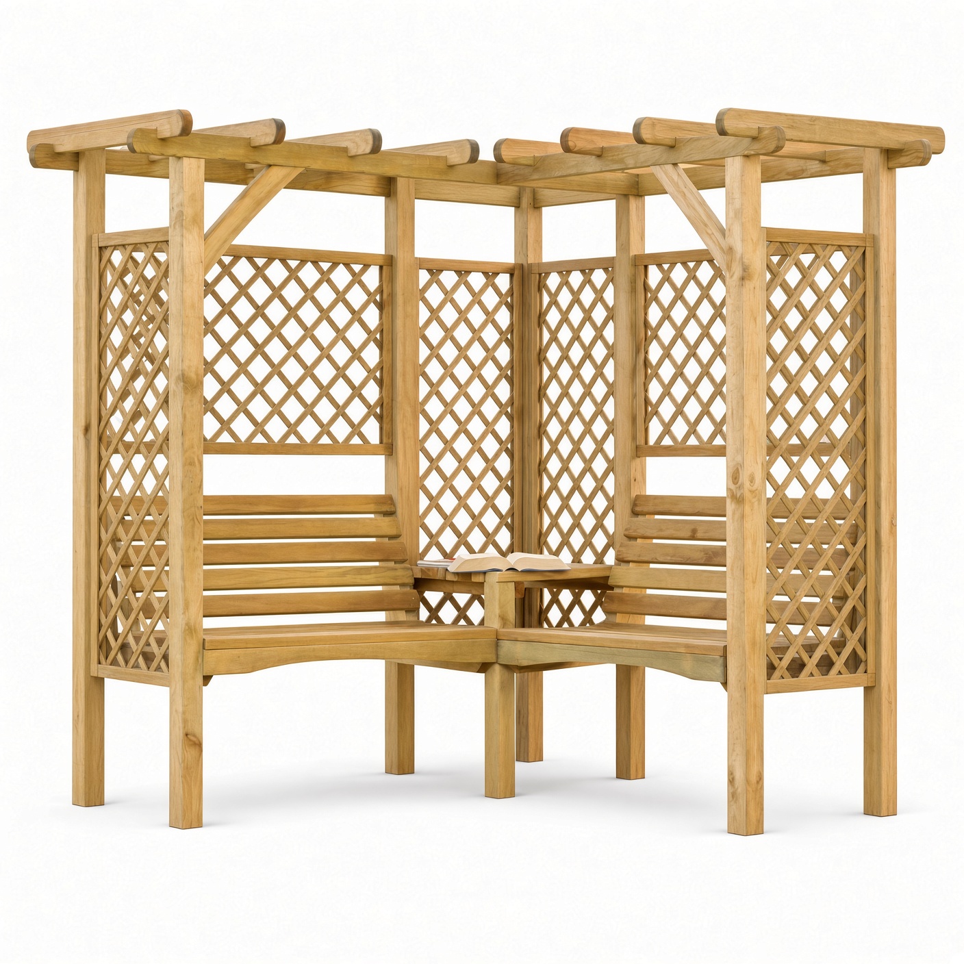 Arche d’angle avec bancs « Charme »