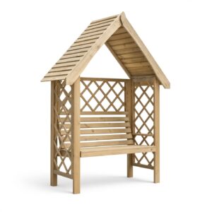 Arche-banc à toit deux pans « Chaumière »