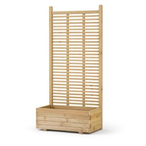 Jardinière avec treillis en pin « Sureau »